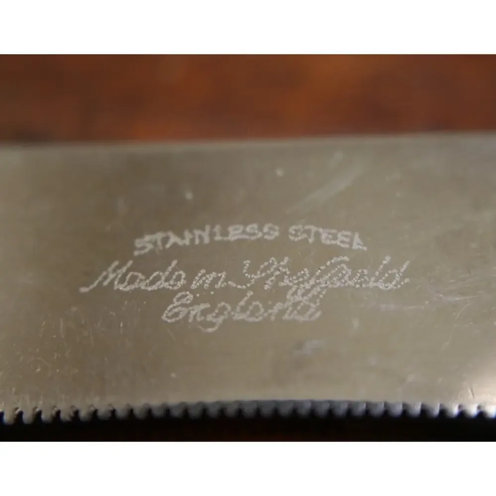 Antique Vtg Sheffield England Stainless & Sterling 925 Silver Wedding Cake Knife